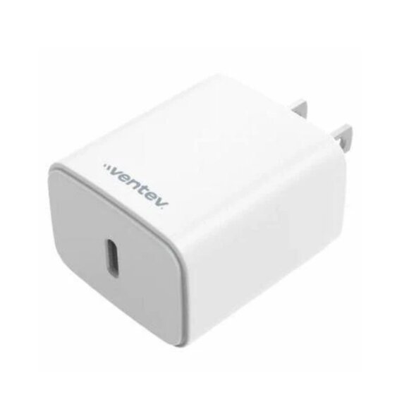 Ventev Wall Charger 1 Port 20 Watt USB-C Ultrafast Power Box in Retail Box White - Picture 6 of 9